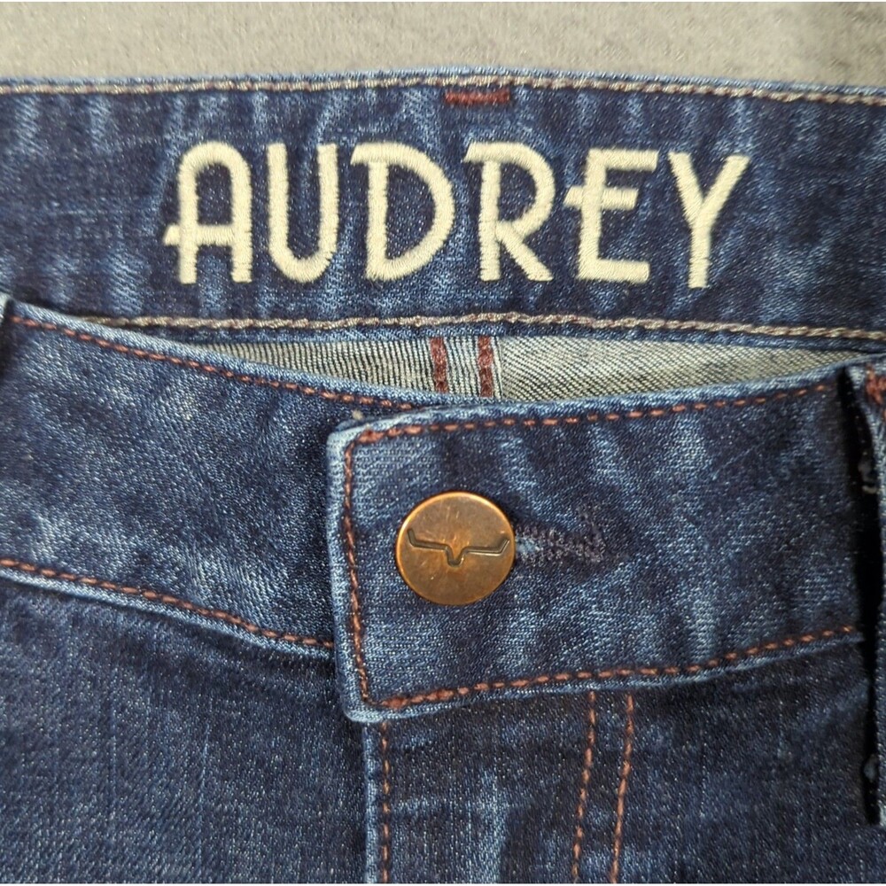 Kimes Ranch Jeans Women's 0x34 Blue Audrey Performance Bootcut Low Rise Western